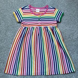 Hanna Andersson - Rainbow striped dress - Size 100 (4)